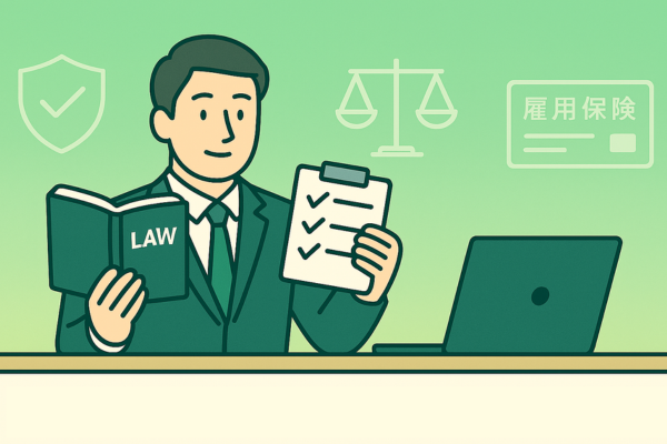 外国人雇用助成金を受給するための共通条件を示した図。特定技能外国人を雇用する企業が遵守すべき法令、雇用保険加入、適正な労務管理を確認するポイントを整理